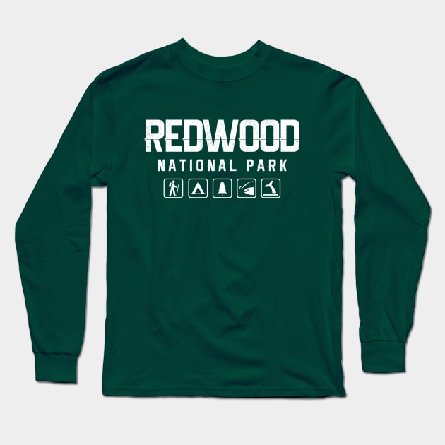 Redwood National Park, California Long Sleeve T-Shirt by npmaps